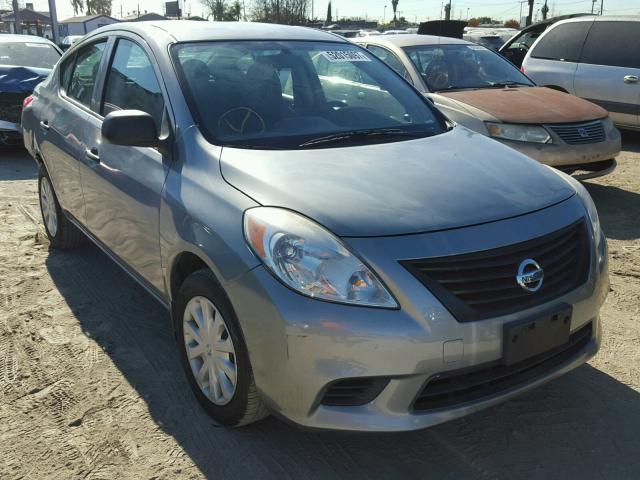 3N1CN7AP2CL889638 - 2012 NISSAN VERSA S GRAY photo 1