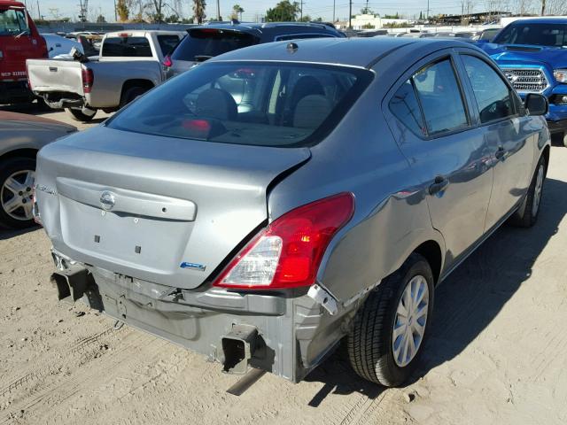 3N1CN7AP2CL889638 - 2012 NISSAN VERSA S GRAY photo 4