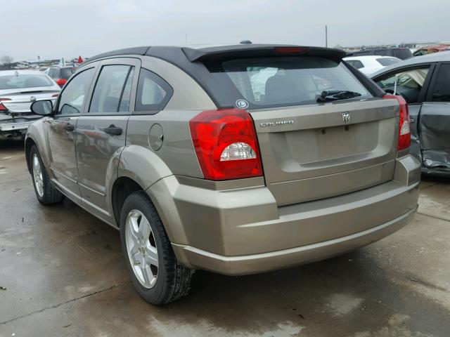 1B3HB28B08D646580 - 2008 DODGE CALIBER GOLD photo 3