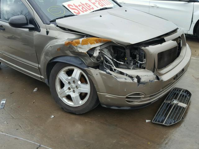 1B3HB28B08D646580 - 2008 DODGE CALIBER GOLD photo 9