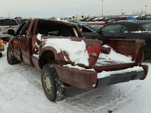 1GTDT19WXW8534056 - 1998 GMC SONOMA BURGUNDY photo 3