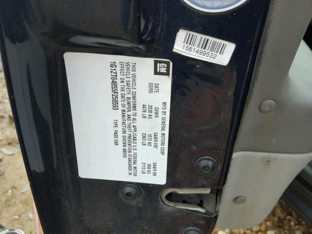 1G1ZT64855F258593 - 2005 CHEVROLET MALIBU MAX ლურჯი ფოტო 10