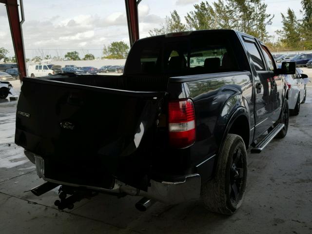 1FTPW12V47FA75299 - 2007 FORD F150 SUPER BLACK photo 4