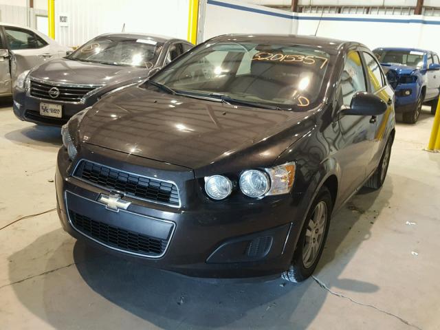 1G1JC5SH9F4104007 - 2015 CHEVROLET SONIC LT BLACK photo 2