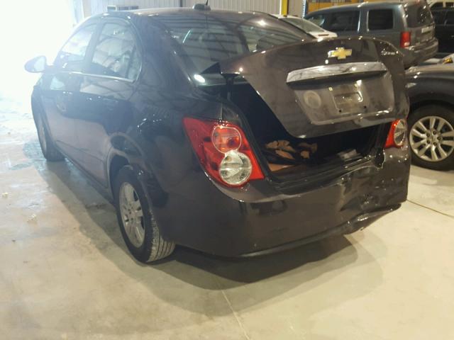 1G1JC5SH9F4104007 - 2015 CHEVROLET SONIC LT BLACK photo 3