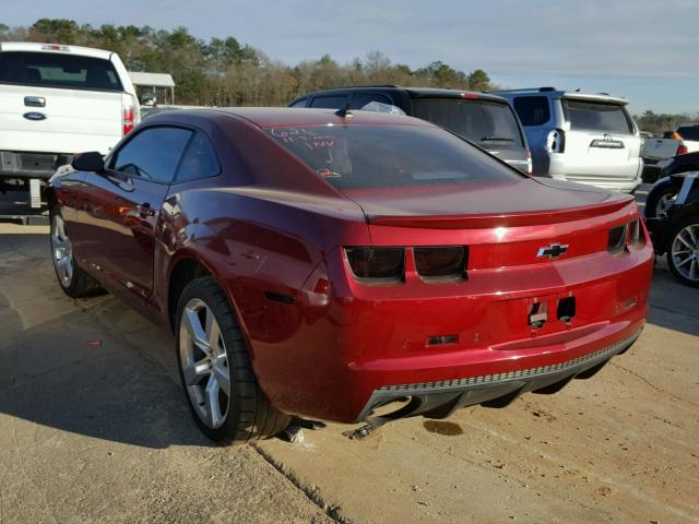 2G1FK1EJ3A9152365 - 2010 CHEVROLET CAMARO SS RED photo 3