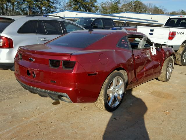 2G1FK1EJ3A9152365 - 2010 CHEVROLET CAMARO SS Rojo foto 4