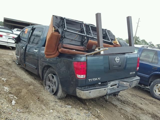 1N6BA07A85N533192 - 2005 NISSAN TITAN XE GREEN photo 3