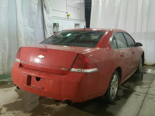 2G1WG5E34D1120392 - 2013 CHEVROLET IMPALA LT RED photo 4