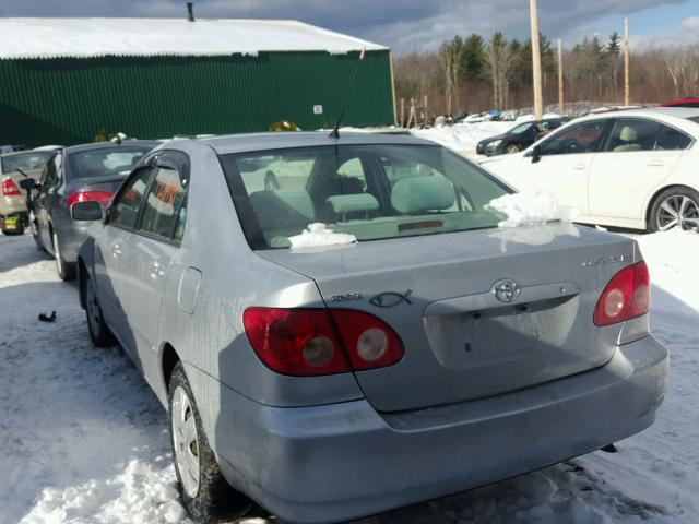 2T1BR32E17C741539 - 2007 TOYOTA COROLLA CE SILVER photo 3