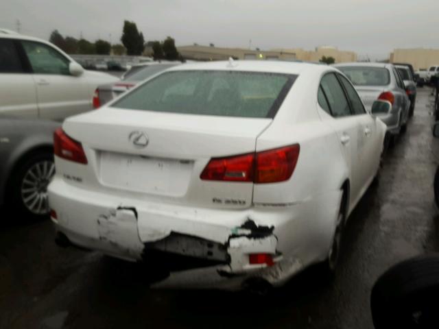 JTHBK262472033538 - 2007 LEXUS IS 250 WHITE photo 4