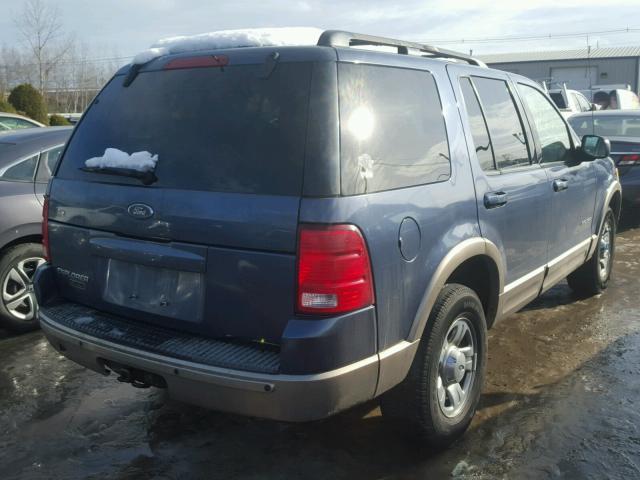 1FMZU74E02ZA01539 - 2002 FORD EXPLORER E BLUE photo 4