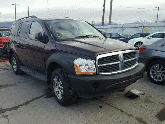 1D4HB48D54F119230 - 2004 DODGE DURANGO SL BURGUNDY photo 1