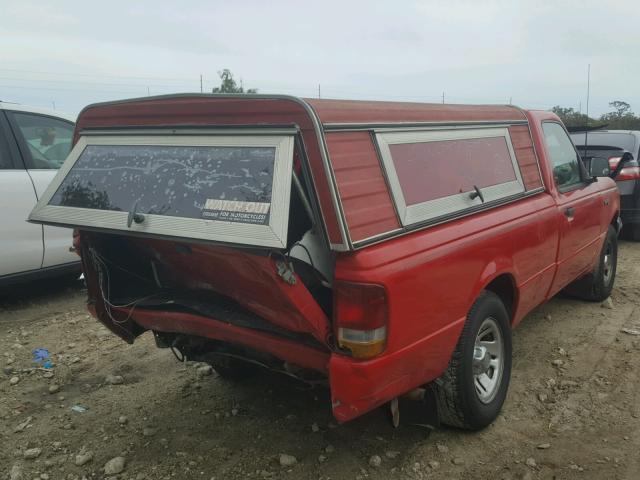 1FTCR10A4SUB69855 - 1995 FORD RANGER RED photo 4