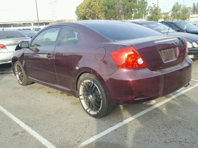 JTKDE177150022424 - 2005 TOYOTA SCION TC 勃艮第红 照片 3