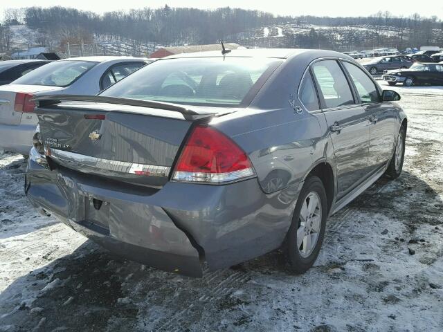 2G1WT57N391148377 - 2009 CHEVROLET IMPALA 1LT GRAY photo 4