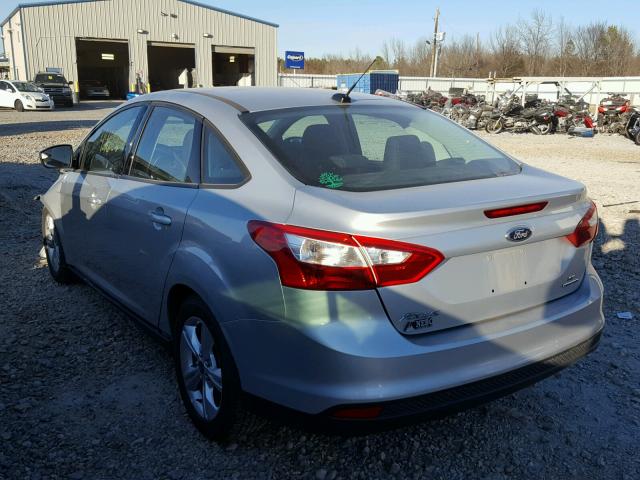 1FADP3F25EL400039 - 2014 FORD FOCUS SE SILVER photo 3