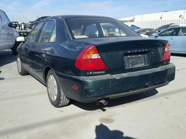 JA3AY26C51U022076 - 2001 MITSUBISHI MIRAGE ES GREEN photo 3