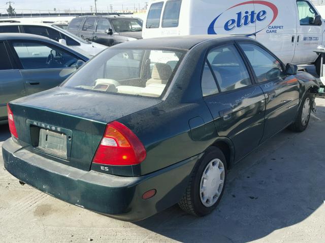 JA3AY26C51U022076 - 2001 MITSUBISHI MIRAGE ES GREEN photo 4