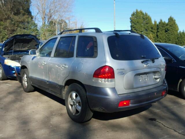 KM8SC73D45U966399 - 2005 HYUNDAI SANTA FE G SILVER photo 3