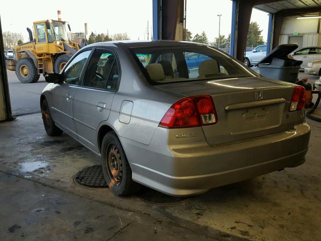 1HGES15555L013795 - 2005 HONDA CIVIC LX TAN photo 3