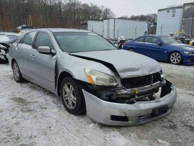 1HGCM56887A094064 - 2007 HONDA ACCORD EX SILVER photo 1