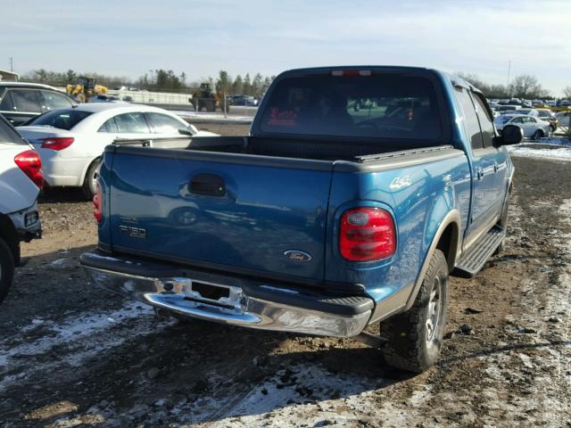 1FTRW08W31KE93693 - 2001 FORD F150 SUPER BLUE photo 4