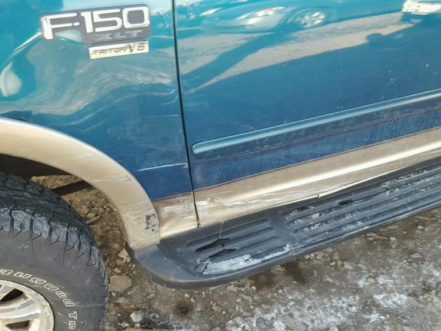 1FTRW08W31KE93693 - 2001 FORD F150 SUPER BLUE photo 9