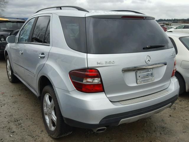 4JGBB86E58A329430 - 2008 MERCEDES-BENZ ML 350 SILVER photo 3