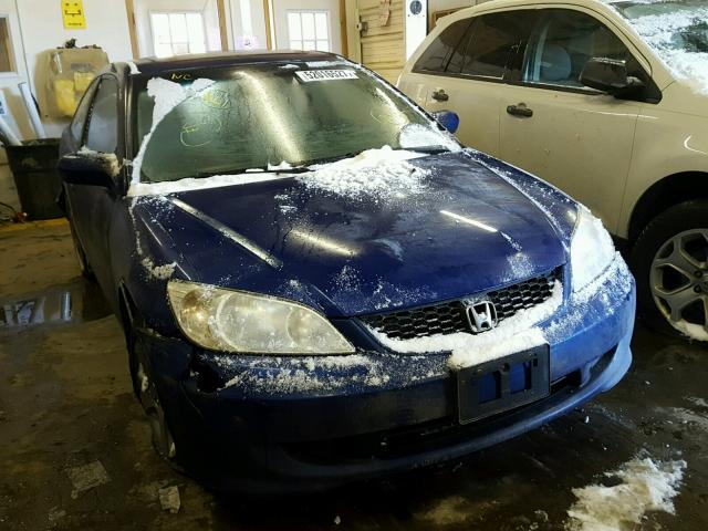 1HGEM22935L021031 - 2005 HONDA CIVIC EX Կապույտ լուսանկար 1
