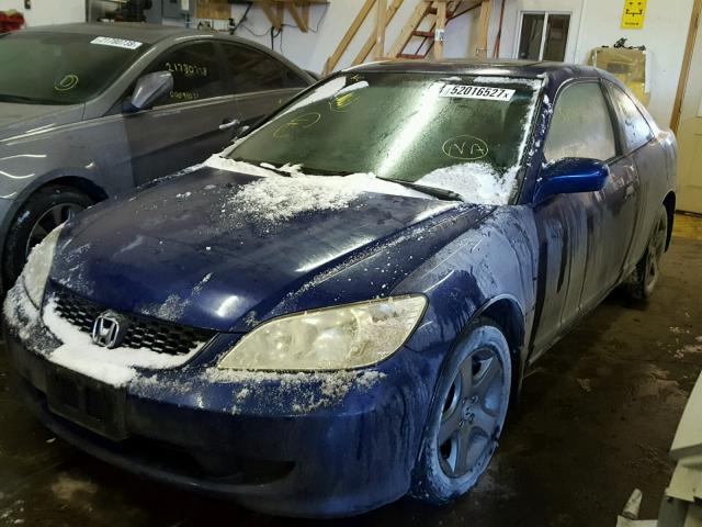1HGEM22935L021031 - 2005 HONDA CIVIC EX Կապույտ լուսանկար 2