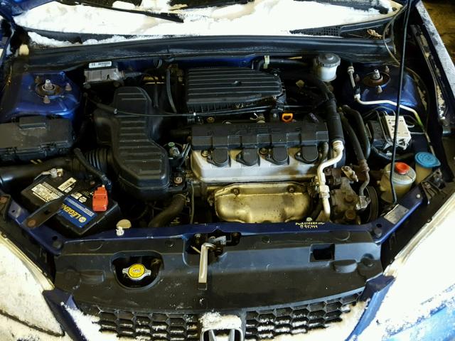 1HGEM22935L021031 - 2005 HONDA CIVIC EX BLUE photo 7