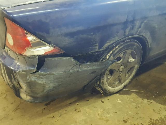 1HGEM22935L021031 - 2005 HONDA CIVIC EX Կապույտ լուսանկար 9