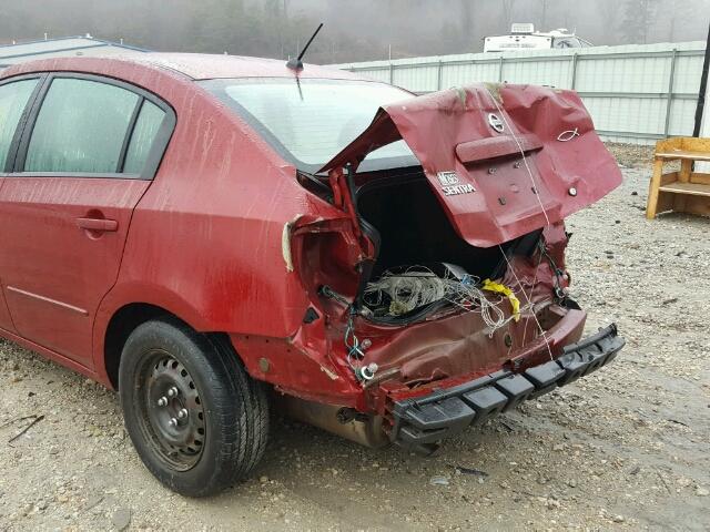 3N1AB61E08L747840 - 2008 NISSAN SENTRA 2.0 MAROON photo 9