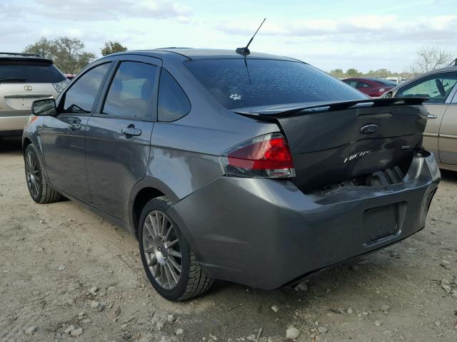 1FAHP3GN8BW190119 - 2011 FORD FOCUS SES CHARCOAL photo 3