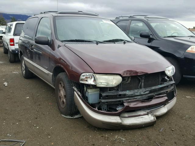 4N2XN11T4YD810084 - 2000 NISSAN QUEST SE MAROON photo 1