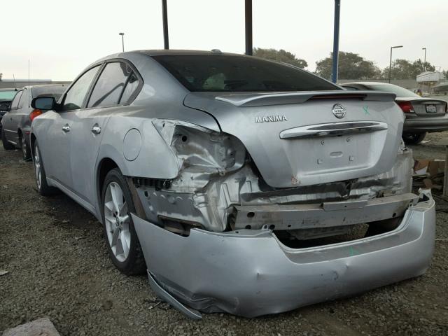 1N4AA5AP9AC806273 - 2010 NISSAN MAXIMA S SILVER photo 3