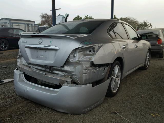 1N4AA5AP9AC806273 - 2010 NISSAN MAXIMA S SILVER photo 4