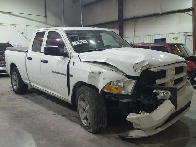 1C6RD6FT3CS322938 - 2012 DODGE RAM 1500 S WHITE photo 1