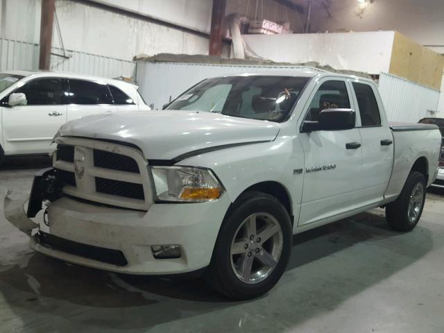 1C6RD6FT3CS322938 - 2012 DODGE RAM 1500 S WHITE photo 2