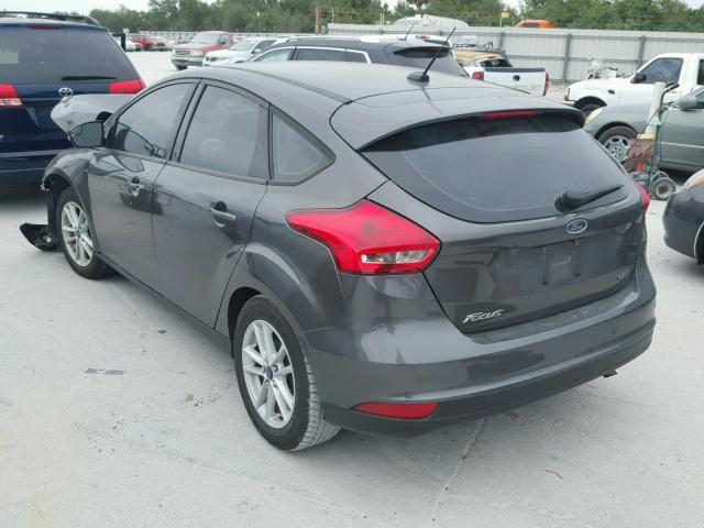 1FADP3K28FL351460 - 2015 FORD FOCUS SE GRAY photo 3