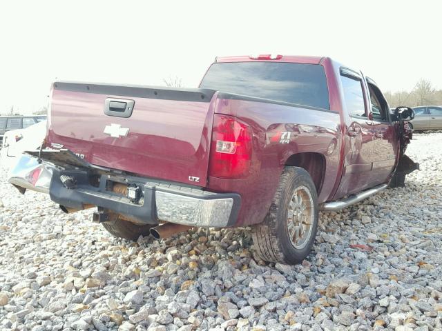 3GCEK13J98G216169 - 2008 CHEVROLET SILVERADO BURGUNDY photo 4