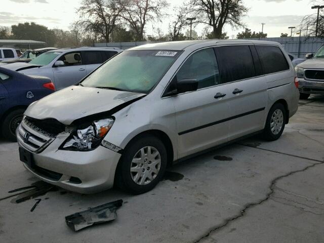 5FNRL382X7B142907 - 2007 HONDA ODYSSEY LX TAN photo 2