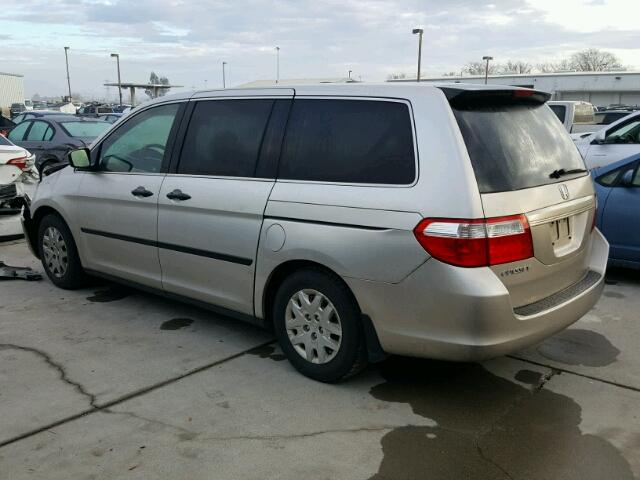 5FNRL382X7B142907 - 2007 HONDA ODYSSEY LX TAN photo 3