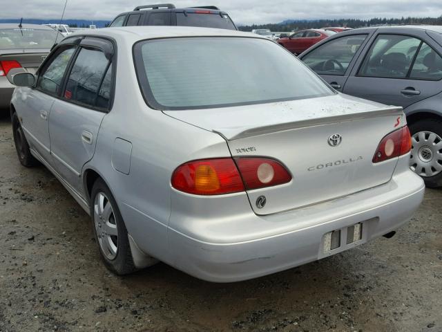 2T1BR12E11C399053 - 2001 TOYOTA COROLLA CE SILVER photo 3