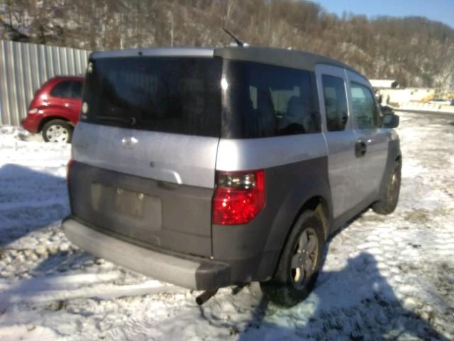 5J6YH27553L038023 - 2003 HONDA ELEMENT EX SILVER photo 4