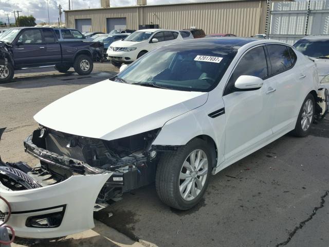 5XXGN4A74FG506179 - 2015 KIA OPTIMA EX WHITE photo 2