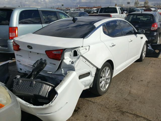 5XXGN4A74FG506179 - 2015 KIA OPTIMA EX WHITE photo 4