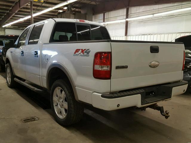 1FTPW14517FB48089 - 2007 FORD F150 WHITE photo 3