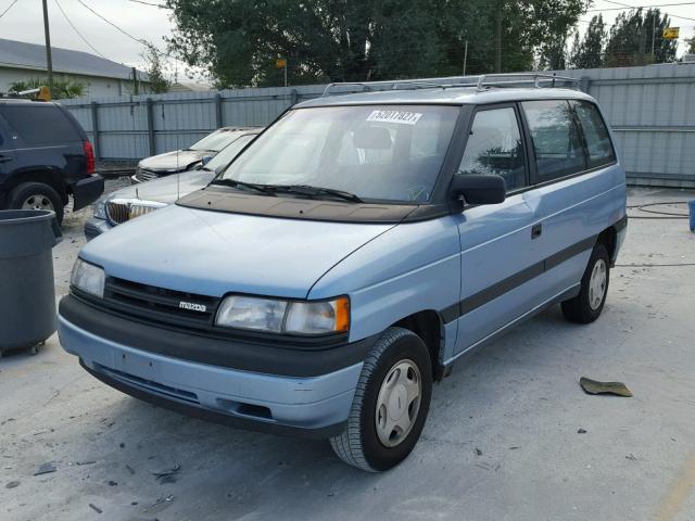 JM3LV5211L0222673 - 1990 MAZDA MPV WAGON BLUE photo 2